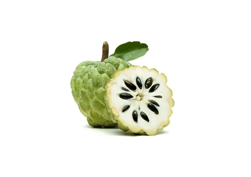 Fresh organic custard apple, whole and sliced, from Kales Agro – buy the best organic custard apple in Kerala for rich flavor and high nutrition.